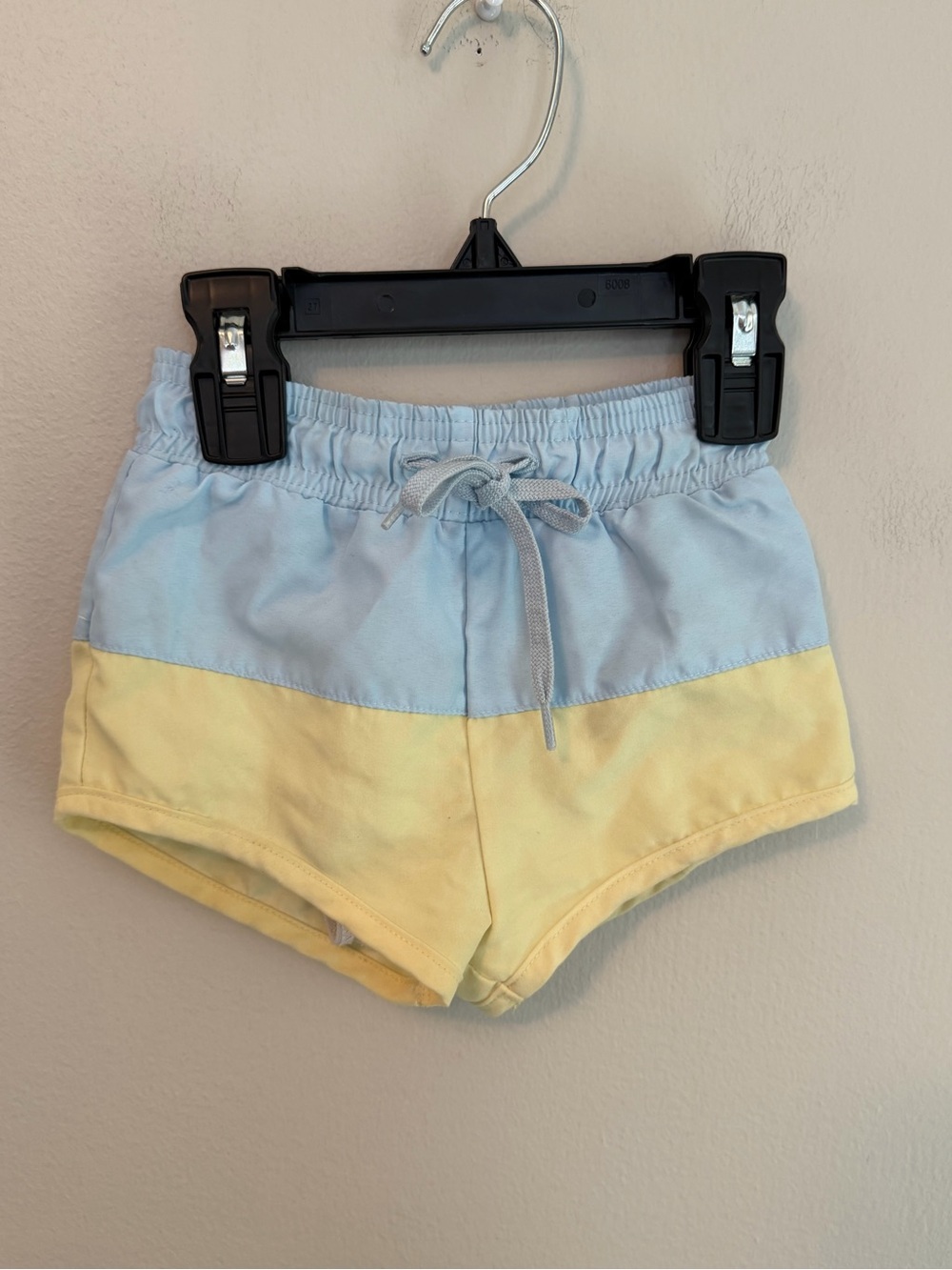 Minnow Two-Tone Blue and Yellow Swim Trunks